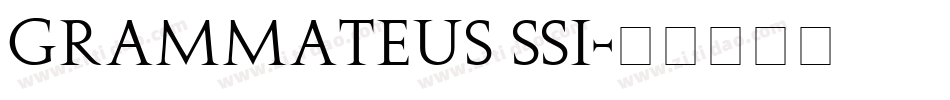 Grammateus SSi字体转换